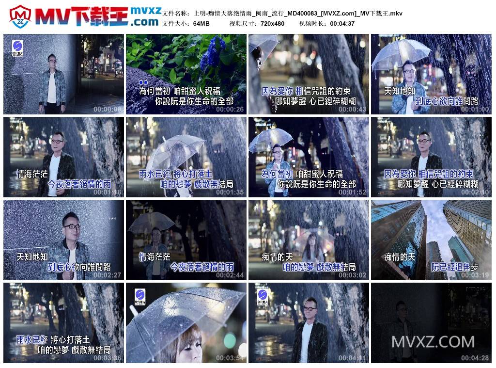 上明-痴情天落绝情雨_闽南_流行_MD400083